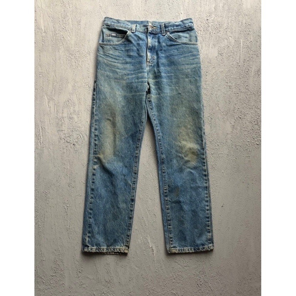 Vintage Lee Jeans Mens 30x30 Blue 1990s Straight Leg Denim